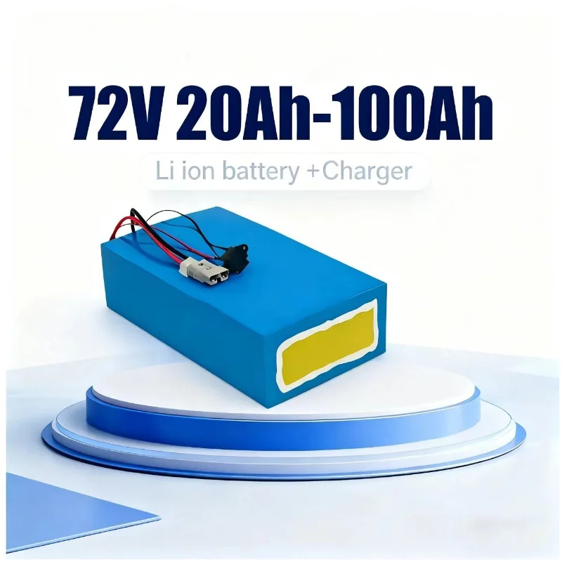 72V 60Ah Lifepo4 Battery Pack - BMS 72V Lithium-Ion Battery Pack 20Ah/30Ah/50Ah/80Ah/100Ah